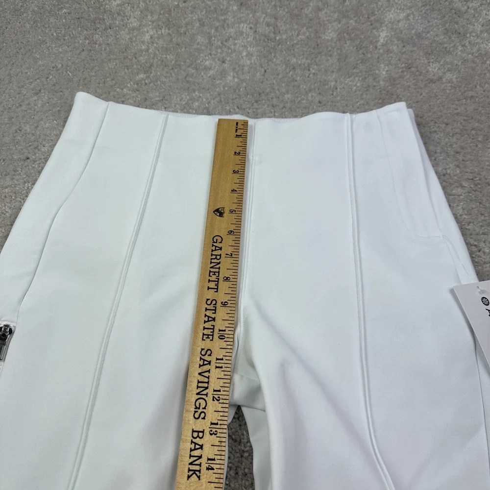 Athleta Glacier White Snow Skinny Pants‎ Size 12 Luxe Fabric Ski Pants